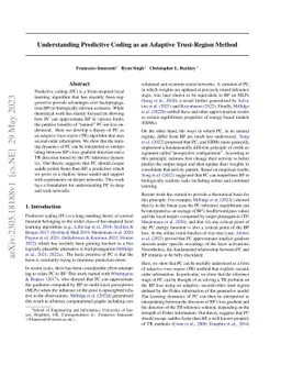 Understanding Predictive Coding as an Adaptive Trust-Region Method