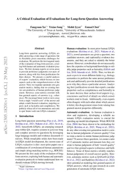 A Critical Evaluation of Evaluations for Long-form Question Answering