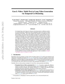 Gen-L-Video: Multi-Text to Long Video Generation via Temporal
  Co-Denoising