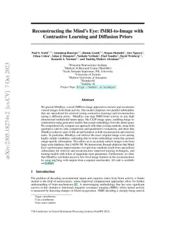Reconstructing the Mind's Eye: fMRI-to-Image with Contrastive Learning
  and Diffusion Priors