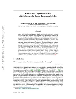 Contextual Object Detection with Multimodal Large Language Models
