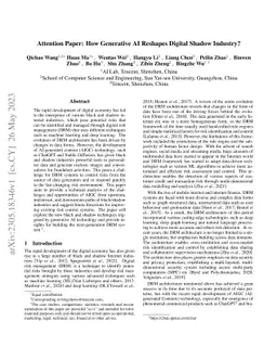 Attention Paper: How Generative AI Reshapes Digital Shadow Industry?