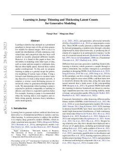 Learning to Jump: Thinning and Thickening Latent Counts for Generative
  Modeling