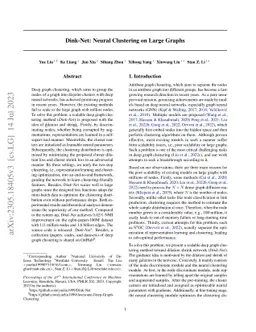 Dink-Net: Neural Clustering on Large Graphs