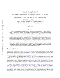 Sample Complexity of Variance-reduced Distributionally Robust Q-learning