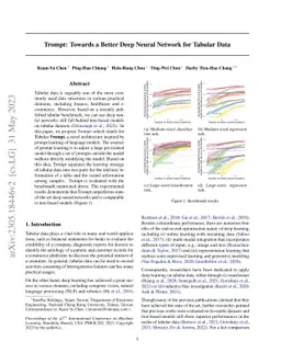 Trompt: Towards a Better Deep Neural Network for Tabular Data