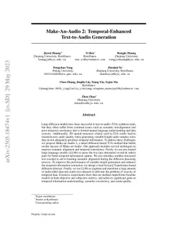 Make-An-Audio 2: Temporal-Enhanced Text-to-Audio Generation