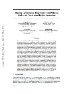 Aligning Optimization Trajectories with Diffusion Models for Constrained
  Design Generation