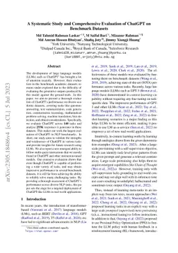 A Systematic Study and Comprehensive Evaluation of ChatGPT on Benchmark
  Datasets
