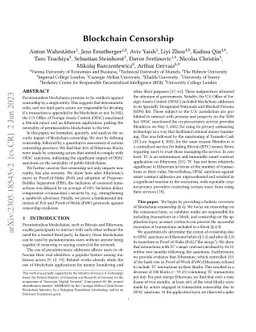 Blockchain Censorship