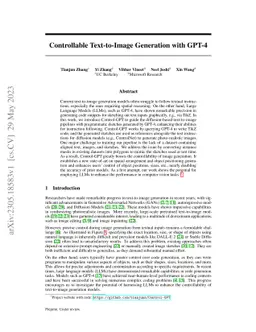 Controllable Text-to-Image Generation with GPT-4