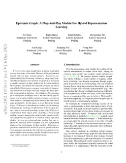 Epistemic Graph: A Plug-And-Play Module For Hybrid Representation
  Learning
