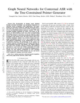 Graph Neural Networks for Contextual ASR with the Tree-Constrained
  Pointer Generator