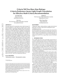 Criteria Tell You More than Ratings: Criteria Preference-Aware Light
  Graph Convolution for Effective Multi-Criteria Recommendation