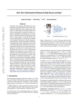 How Does Information Bottleneck Help Deep Learning?