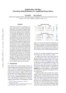 Fighting Bias with Bias: Promoting Model Robustness by Amplifying
  Dataset Biases
