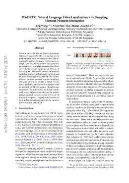 MS-DETR: Natural Language Video Localization with Sampling Moment-Moment
  Interaction