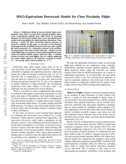 SO(2)-Equivariant Downwash Models for Close Proximity Flight