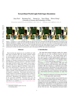 Toward Real-World Light Field Super-Resolution