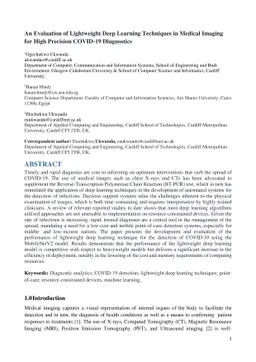 An Evaluation of Lightweight Deep Learning Techniques in Medical Imaging
  for High Precision COVID-19 Diagnostics