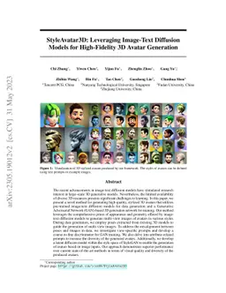 StyleAvatar3D: Leveraging Image-Text Diffusion Models for High-Fidelity
  3D Avatar Generation