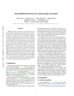 Nested Diffusion Processes for Anytime Image Generation