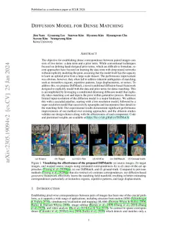 Diffusion Model for Dense Matching