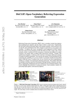 DisCLIP: Open-Vocabulary Referring Expression Generation