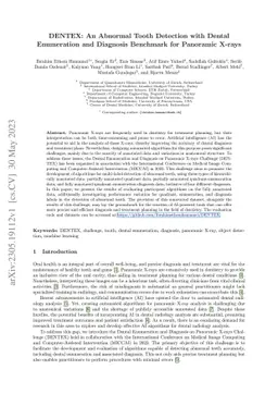 DENTEX: Dental Enumeration and Tooth Pathosis Detection Benchmark for Panoramic X-ray