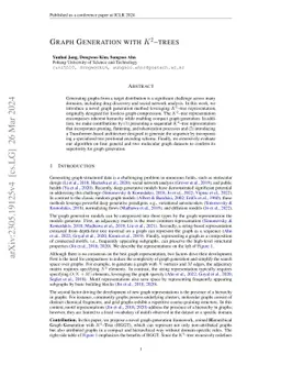 Graph Generation with $K^2$-trees