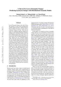 A Tale of Two Laws of Semantic Change: Predicting Synonym Changes with
  Distributional Semantic Models