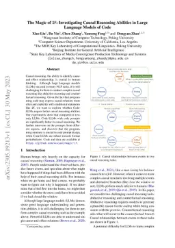 The Magic of IF: Investigating Causal Reasoning Abilities in Large
  Language Models of Code
