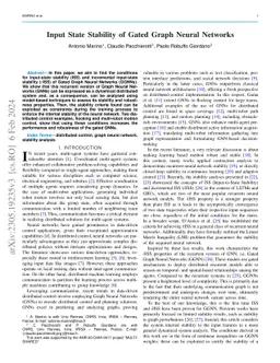Input State Stability of Gated Graph Neural Networks