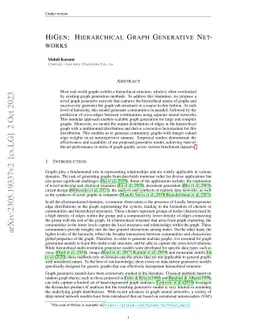 HiGen: Hierarchical Graph Generative Networks