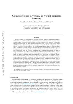 Compositional diversity in visual concept learning
