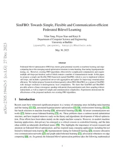 SimFBO: Towards Simple, Flexible and Communication-efficient Federated
  Bilevel Learning