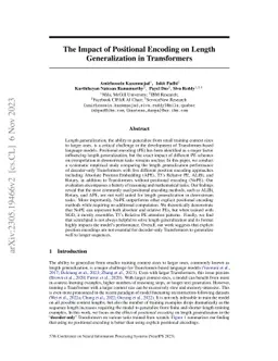 The Impact of Positional Encoding on Length Generalization in
  Transformers
