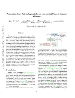 Permutation-Aware Action Segmentation via Unsupervised Frame-to-Segment Alignment