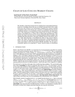 Chain of Log-Concave Markov Chains