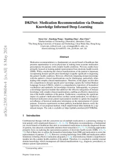 DKINet: Medication Recommendation via Domain Knowledge Informed Deep
  Learning