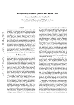 Intelligible Lip-to-Speech Synthesis with Speech Units