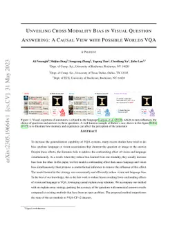 Unveiling Cross Modality Bias in Visual Question Answering: A Causal
  View with Possible Worlds VQA