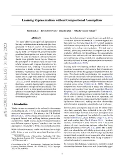 Learning Representations without Compositional Assumptions