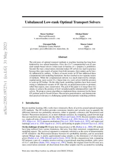 Unbalanced Low-rank Optimal Transport Solvers