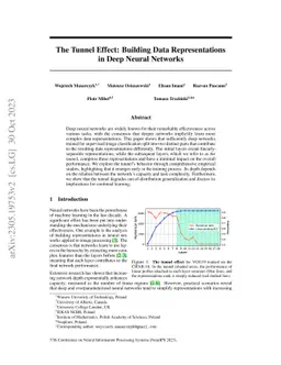 The Tunnel Effect: Building Data Representations in Deep Neural Networks