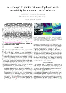 A technique to jointly estimate depth and depth uncertainty for unmanned
  aerial vehicles