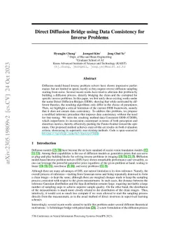 Direct Diffusion Bridge using Data Consistency for Inverse Problems
