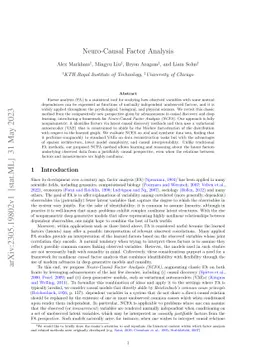 Neuro-Causal Factor Analysis