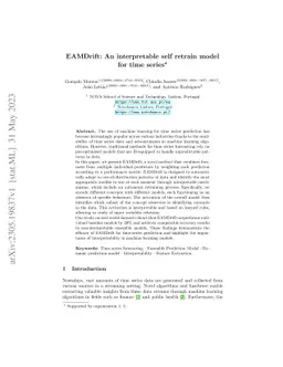 EAMDrift: An interpretable self retrain model for time series