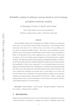 Reliability analysis of arbitrary systems based on active learning and
  global sensitivity analysis
